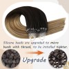 Ugeat Extensiones Cabello Real #2/6/12 Balayage Marrón 14in 50gr