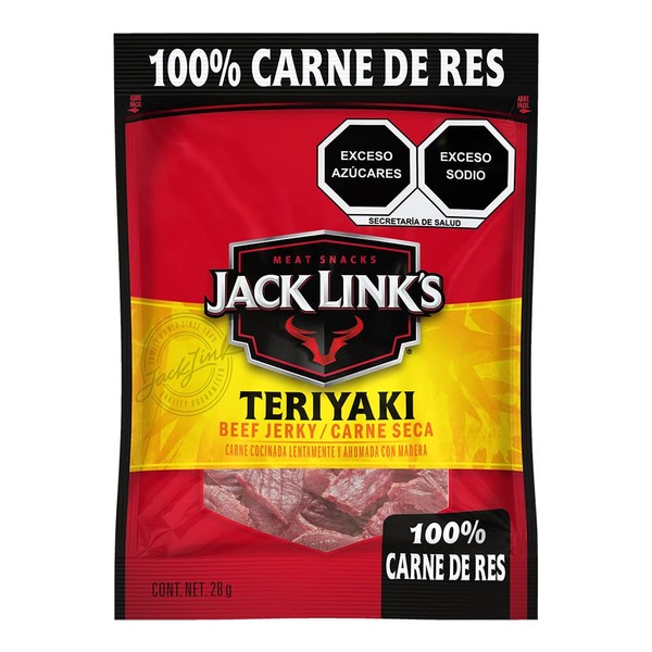 Jack Link's Teriyaki Jerky 60 G, Contenido: 1 Teriyaki Jerky 60G. 100% Beef