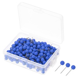 PATIKIL Push Pins, 300 Pack Plastic Head Map Tacks Thumb Steel Point for World Maps Cork Boards, Blue