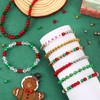 UPINS 1200Pcs Christmas Pearl Beads, Red Green Gold Silver Round