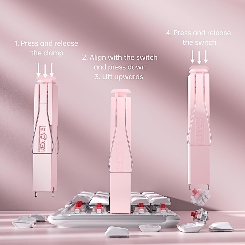 KEMOVE P10 Key Cap Remover, 2-in-1, 304 Stainless Steel, Key