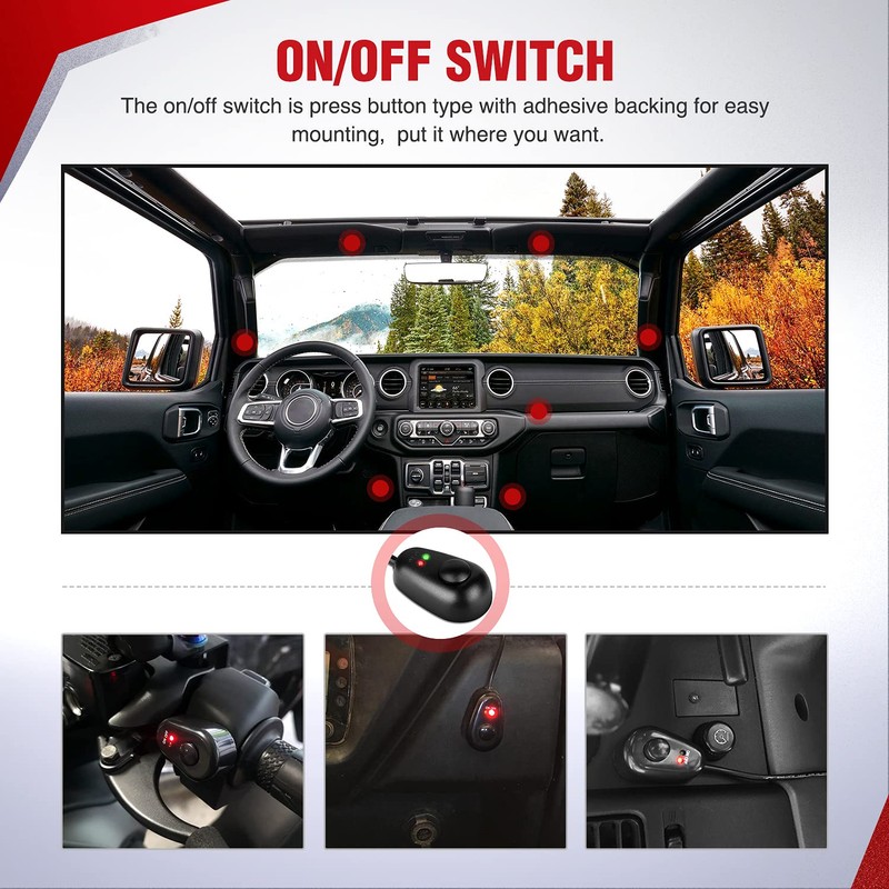 Nilight 16AWG Off-Road LED Light Bar Wiring Harness Kit 12V