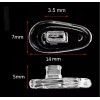 Galaxylense 4 Pcs Soft Nose Pads Push-in Silicone Air Chamber