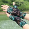 Getrays Women's UV Protection Gloves, 2 Pairs Short, Floral Pattern,