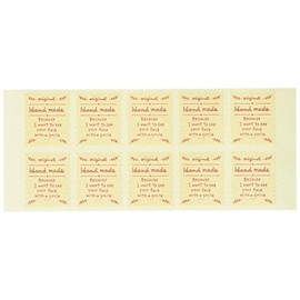 Handmade Stickers Square Cream-M (200 Sheets) CH-2S