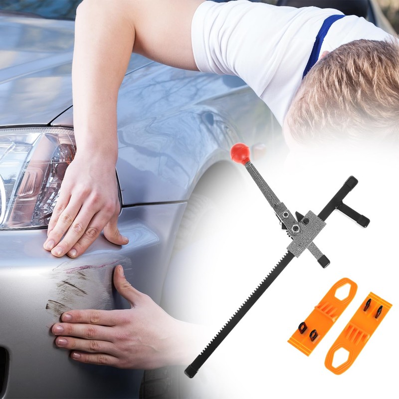 QWORK Car Dent Repairing Tool, Sheet Metal Puller & Automobile
