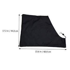 IWOWHERO 1pc Vacuum Bag Storage Bag Leaf Blower for Fallen Bottom Zip Replacement Bag Zip Lock Organizer Lawn Vacuum Bag Practical Vacuum Bag Trash Bags Dust Bag Oxford Cloth Black