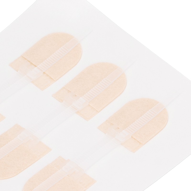 3 Strap Zipper Wound Closure Patches Breathable Seamless Elastic Zip