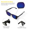 Tissting Magnetic Clip Sunglasses with 5 Interchangeable Clips, TR Square