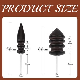 PEKLLOCY 2 x leather tools, craft carving kit, DIY leather work, wood and metal, easy to use with rotary tool, perfect for leather polishing projects