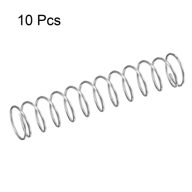 TA-VIGOR 10Pcs Extended Compressed Spring, 10mm OD,0.7mm Wire Size,50mm Length