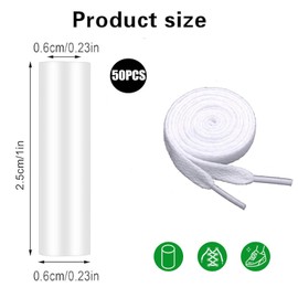 ATCCPYDM 0.2 Inch Sneaker Shoe Lace Shortening Repair Aglet Tips,100pcs Universal Fit Clear Heat Shrink Shoelace Shortening Tools Shoe Lace Tips for Shoestring