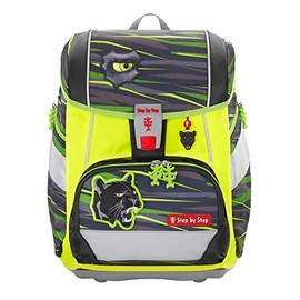 Step by Step LED Neon Pull-Over for 2-in-1 Plus School Bag, Reflector Cover with LED Light Effect for More Visibility, 2-in-1 Plus - Yellow