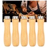 Wooden File Handle, Rasp Handle 5Pcs with Strong Metal Collars