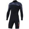 1.5MM Diving Onepiece Swimsuit Wetsuit Short Trousers for Snorkeling Surfing(Man