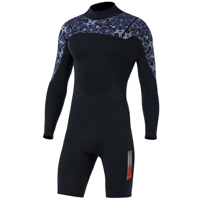 1.5MM Diving Onepiece Swimsuit Wetsuit Short Trousers for Snorkeling Surfing(Man