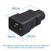 TEWOXIN 1PCS IEC C20 Male to C13 Female Power Adapter