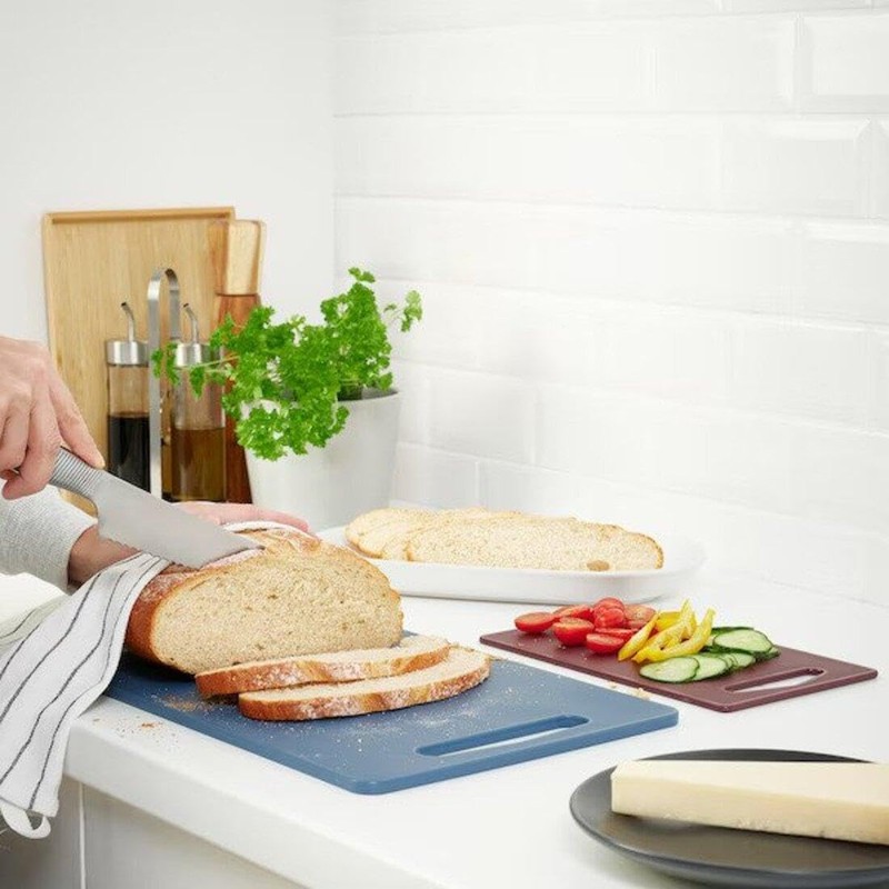 BERGTUNGA Beritunga Cutting Board Set of 2 - Dark Blue/Red