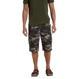 Mountain Warehouse Mens Camo Cargo Shorts Black Camo Mens W34