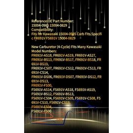 Carburetor Carb Kit for Kawasaki 15004-0985 Carb Fits Specific FR691V FS691V 15004-0829