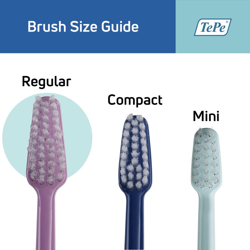 TePe Select Soft Toothbrush, Adult Soft-Bristle Toothbrush with Tapered Head