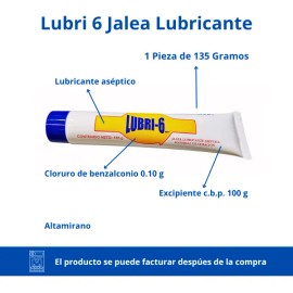 Lubri 6 Jalea Lubricante Tubo 135g (1 Pieza)