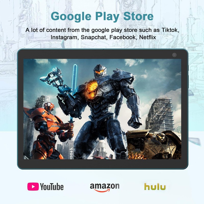 Android 14 Tablet, 10 inch 6GB RAM+32GB ROM+1TB Expand Tablet,