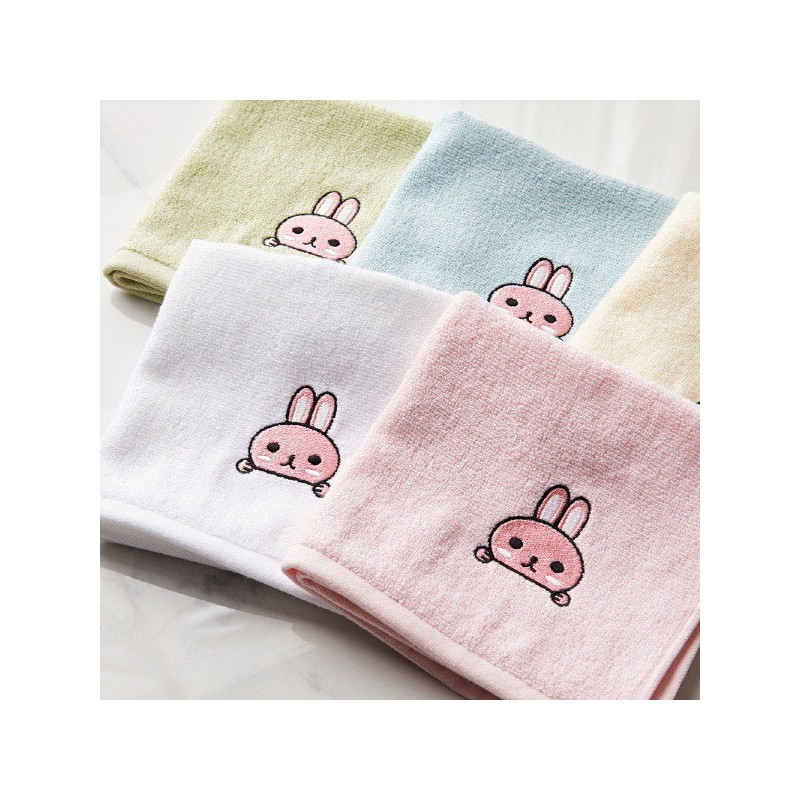 Soft touch Bamboo Yan character daycare towels 5 pieces, Bamboo