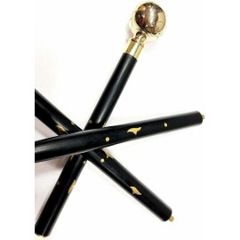 Globe Solid Brass Nautical Wooden Cane World Globe Vintage Walking Stick Cane Gift NEW