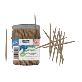 Natural Bamboo Wooden Toothpicks - 500 count