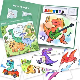 JoyCat Paint with Water Coloring Books, Watercolor Painting Sets, Arts and Crafts Drawing Activities Toy - Style: Animal