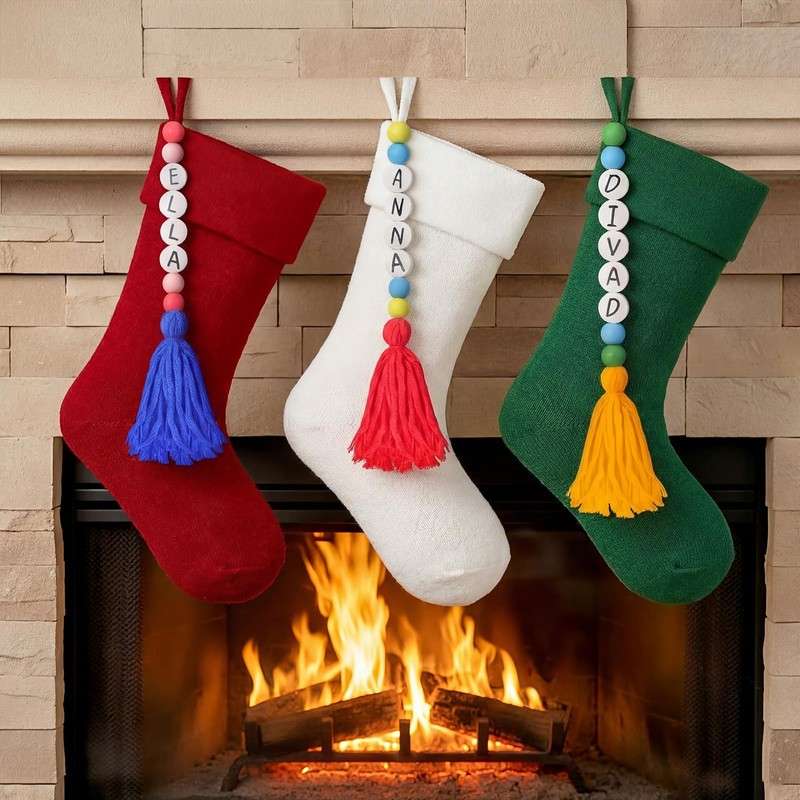 169 Pcs Christmas Stocking Name Tags Kit