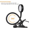 LEPOWER Clip on Light/Reading Lights/Book Light/Desk Lamp Color Changeable/Night Lights