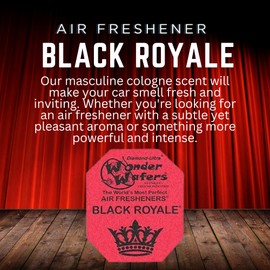 Wonder Wafers 75 count Air Fresheners Individually Wrapped, Black Royale Fragrance