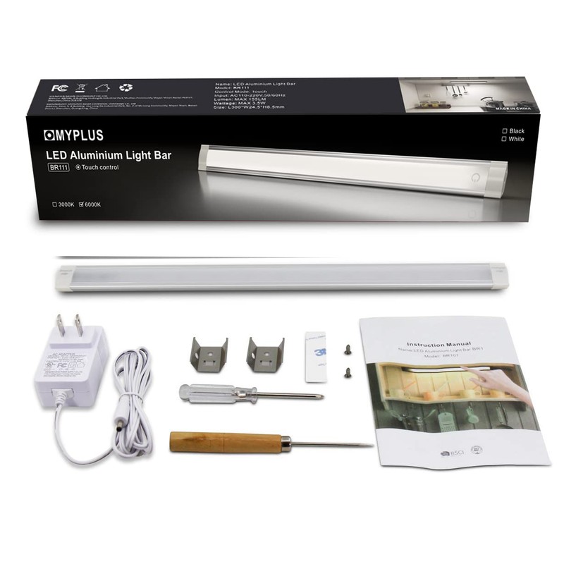 MYPLUS Under Cabinet Lights, 12" Under Counter Lights Touch Dimmable,Warm