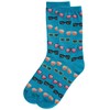 MeMoi Future So Bright Rayon Blend Crew Socks Black 9-11