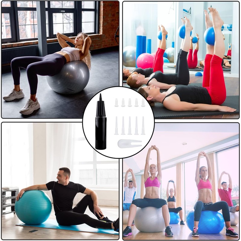 Exercise Ball Pump Kit, Yoga Ball Pump,Hand Pump for Inflatables
