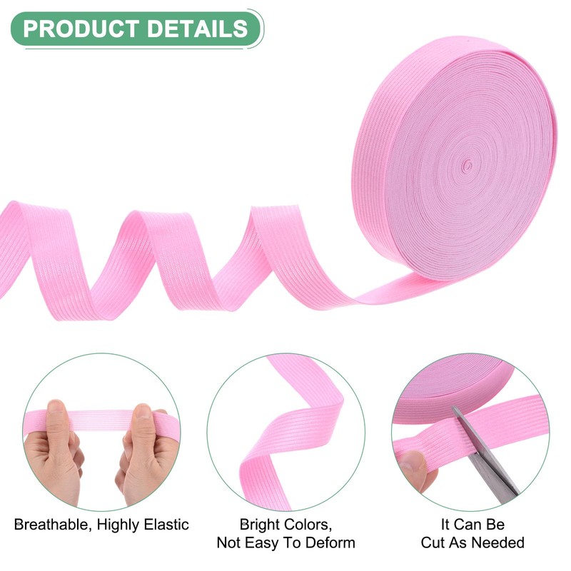 M METERXITY Elastic Bands for Sewing, 0.8 Inch 11 Yards