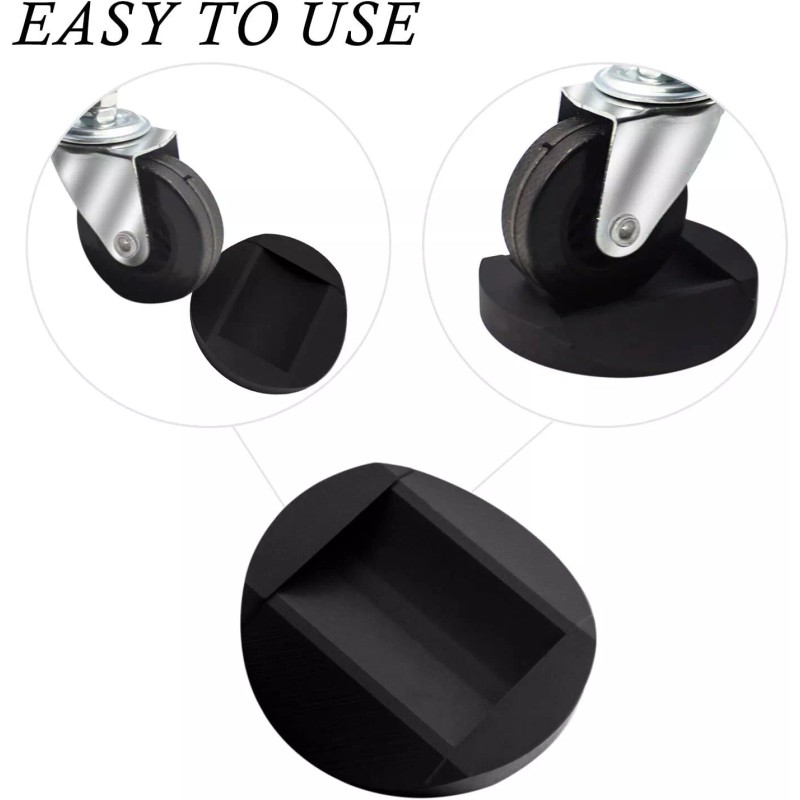 Nonley 4 Pack Silicone Caster Cups Non Slip Floor Protection