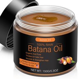 MISICH Raw Batana Oil for Hair Growth, 100% Natural Pure Botana Oil Paste from Honduras, Unrefined Organic Batana Hair Mask for Prevent Hair-Loss, Enhances Thickness for Men & Women 5.3 oz