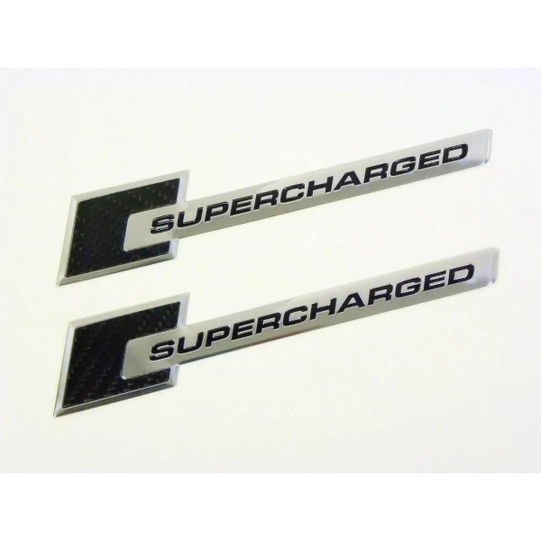 Unbranded VMS QTY 2 RANGE ROVER LAND SUPERCHARGED EMBLEMS BADGES