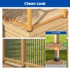 Muzata 4Pack 3.5"x3.5" Wood Post Plate Connector Deck Post Base