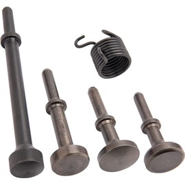 5 Pcs Smoothing Pneumatic Air Hammer Rivet Bits Set, Heavy Duty Smoothing Extended Length Tool Kit Chisel Drill Bit Kit with Spring