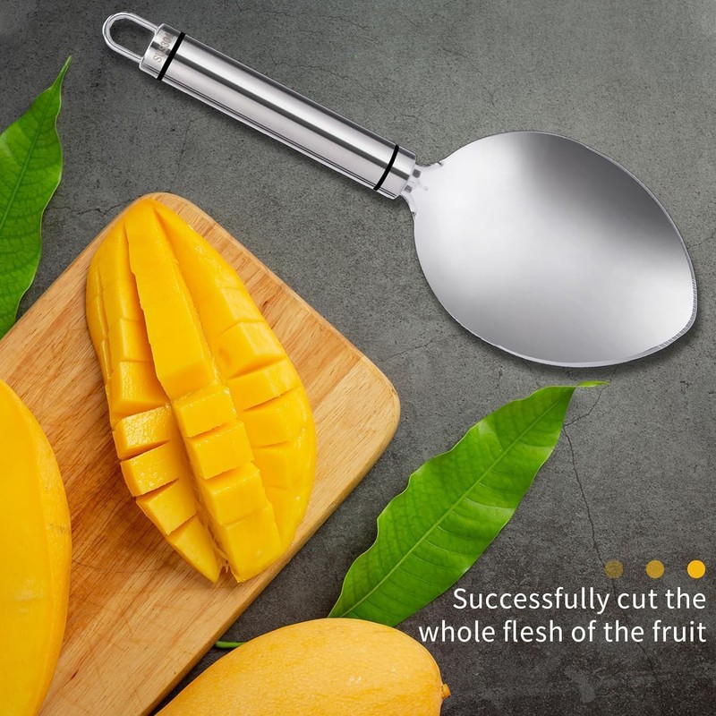 Silver Mango Slicer, Mango Cutter Tool Watermelon Cutter Slicer Tool,