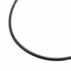 Silver One Faux Leather Choker Men's ra Black [Thin 2mm