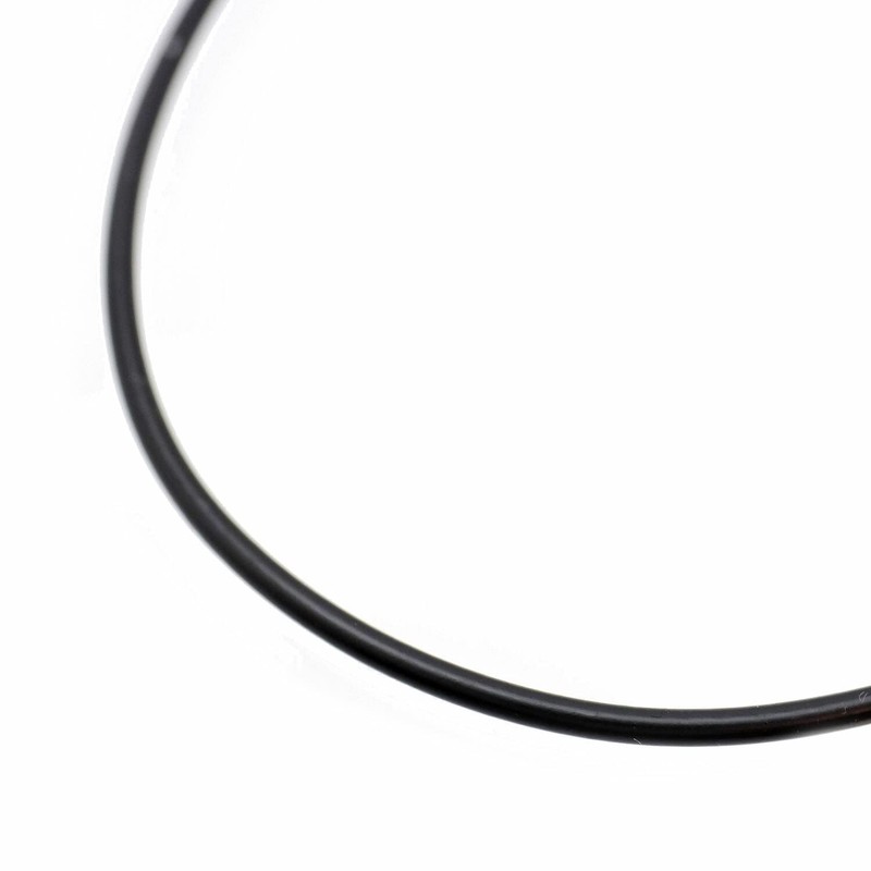 Silver One Faux Leather Choker Men's ra Black [Thin 2mm