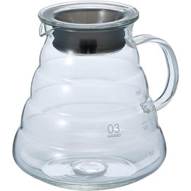 Hario V60 Glass Range Coffee Server, 800ml, Clear