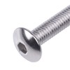 Possbay Motorcycle Fairing Bolt Kit, Stainless Steel + Plastic, Silver