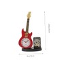 Levemolo Lifelike Violin Clock with Pen Holder Decorative Desktop Clock