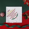 HOULIFE Embroidered Christmas Handkerchiefs for Men Women Soft Cotton Hankies
